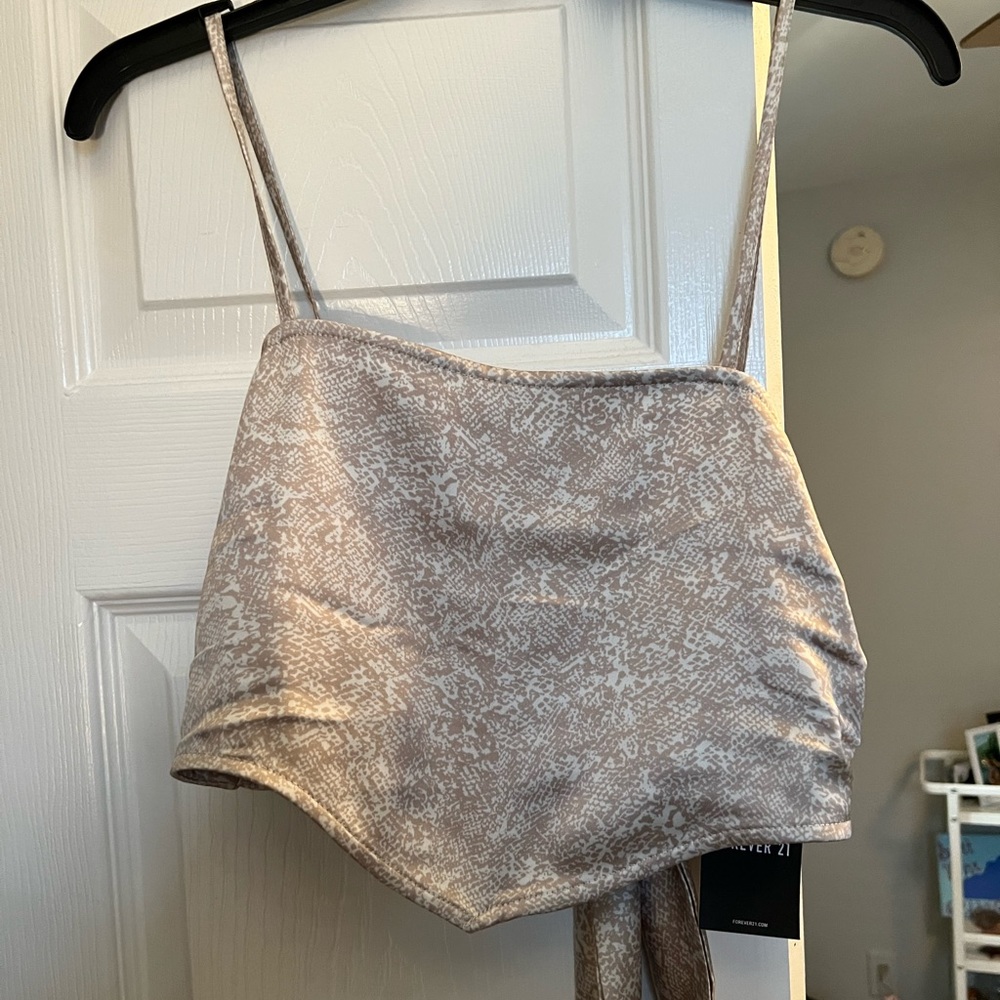 Snakeskin Bandana Top